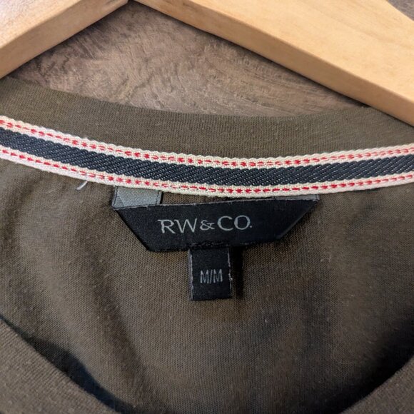 Men's RW & Co. Green Print T-Shirt - Picture 4 of 7
